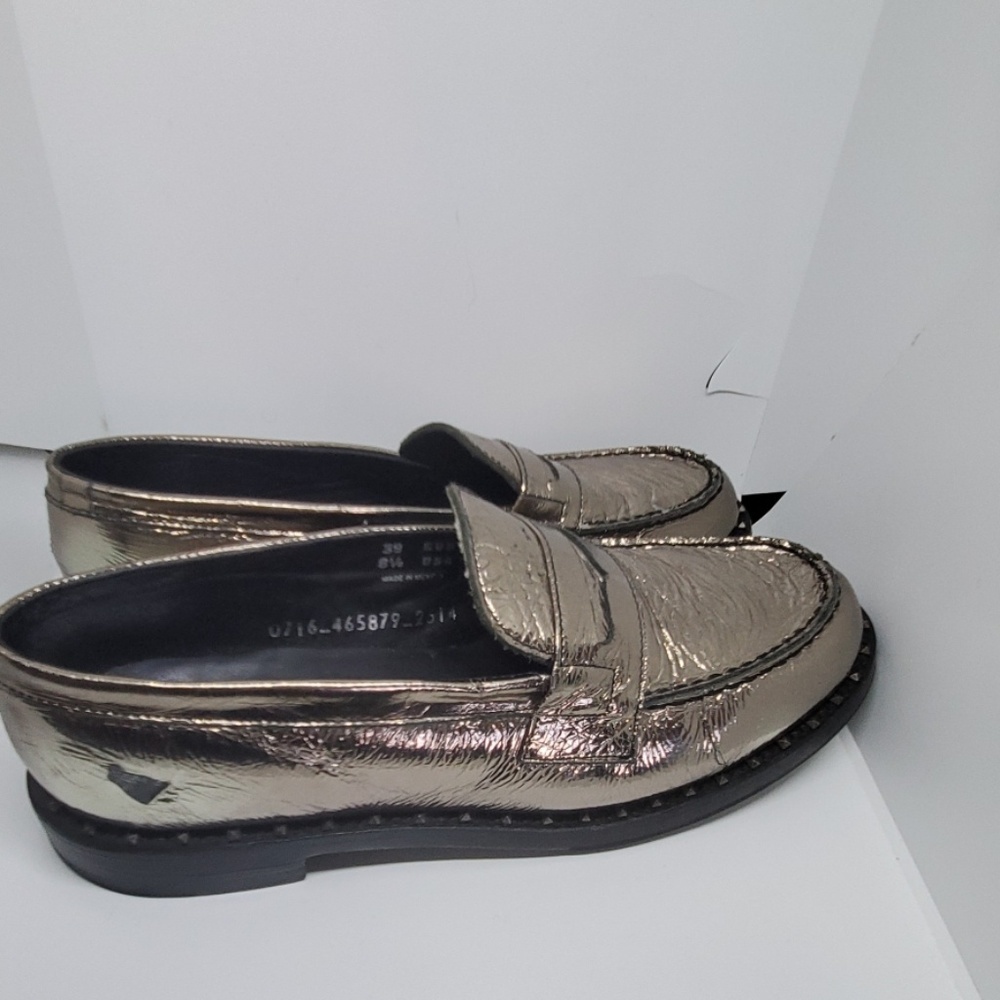 Ash Pewter loafers with stud design 8.5